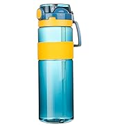 water bottle with straw