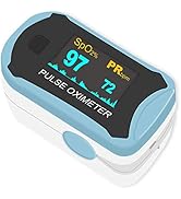 Easy@Home Fingertip Pulse Oximeter: SpO2 Blood Oxygen Saturation Meter and Heart Rate Monitor - P...