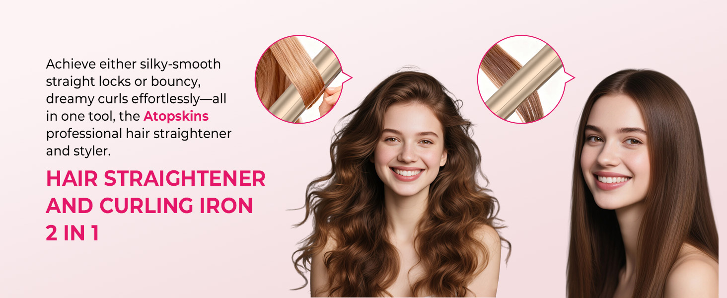 all in one hair tool for hair straightening and curling