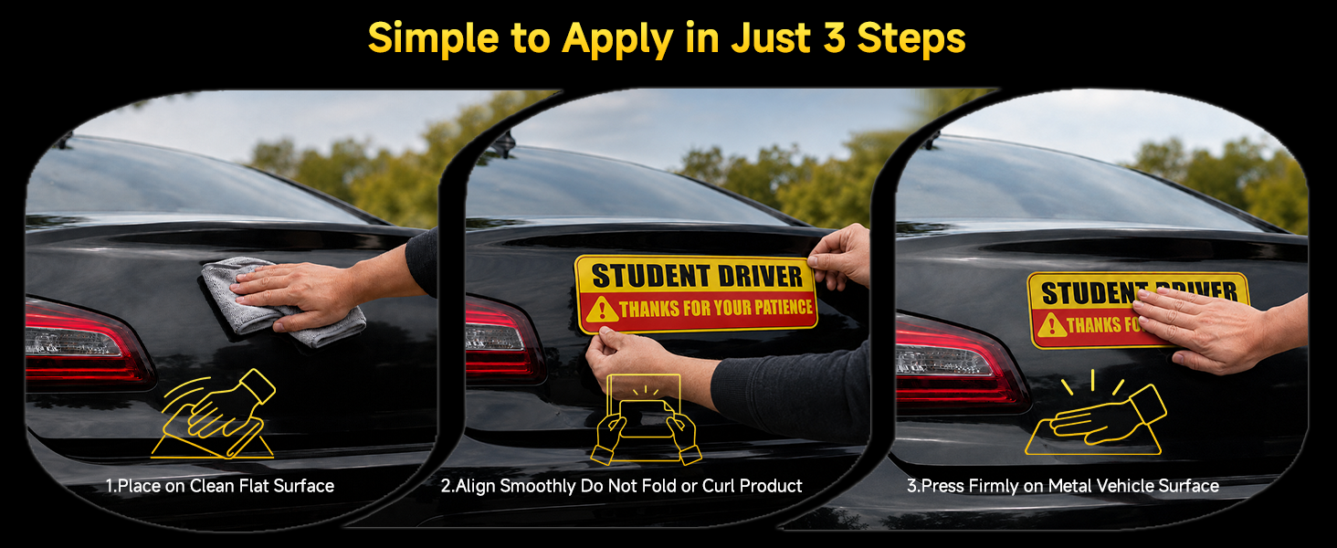 student driver magnet for car new stickers magnets sign please be patient magnetic signs bumper