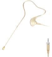 KIMAFUN Headset/Headworn Microphone Single Earset Ear-Hook Over Ear Hanging Condenser Mic Compati...