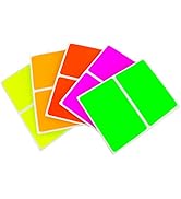 ChromaLabel 2 x 3 Inch Colored Rectangle Name Tag Sticker Kit, 5 Assorted Color Variety Pack, 150...