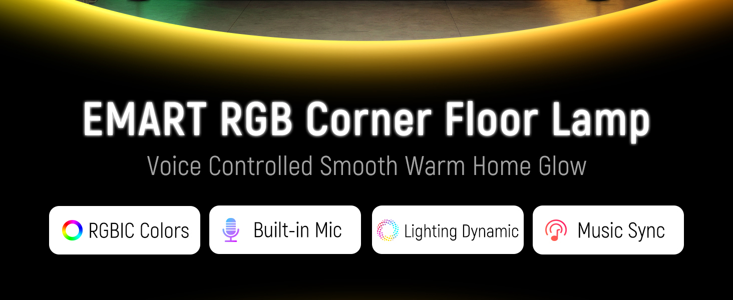 RGB Corner Floor Lamp