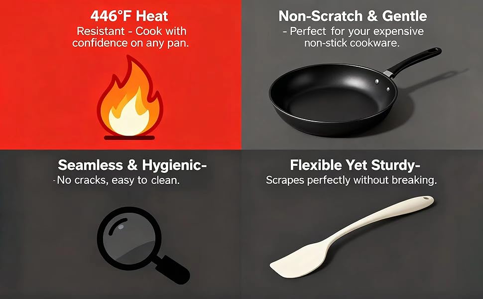 silicone kitchenware,high temp spatula,all in one spatula,versatile kitchen tool,cooking accessory