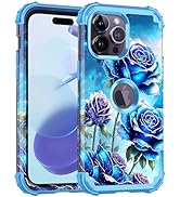 Miqala Compatible with iPhone 14 Pro Case,Glow in The Dark Three Layer Heavy Duty Shockproof Hard...