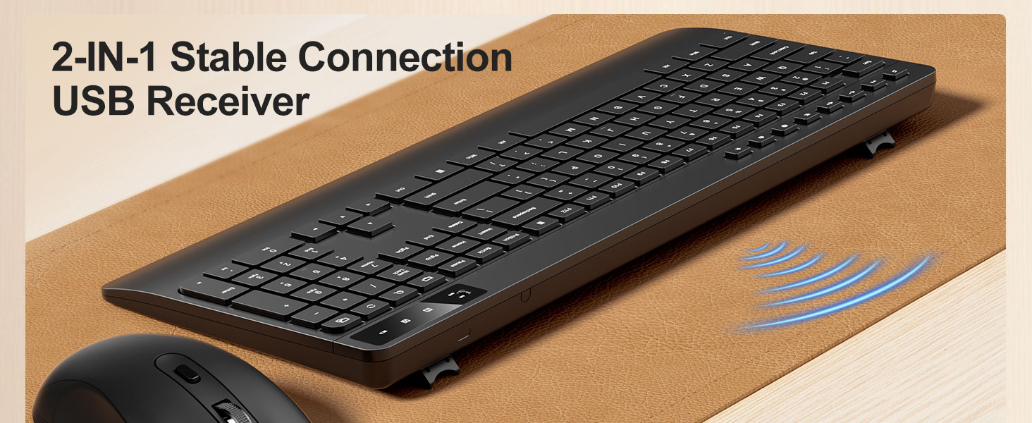 2-IN-1 Stable Connection USB Receiver