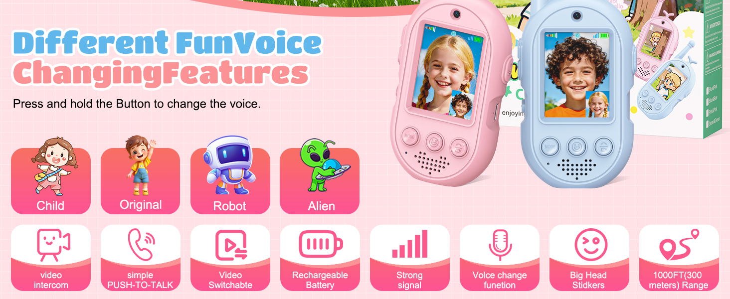 Multifunctional Fun Kid&amp;#39;s Video Walkie-Talkie