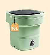 Portable Washing Machine, Mini Washer, 16L Upgraded with Spin Basket, Foldable Design Ideal for A...