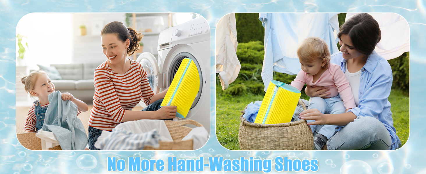 shoe washing bag for family