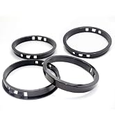 BOPOREAE 4 pcs Black Snap Bushing 3-9/16"" (90 mm) Mounting Diameter, Plastic Cable Hole Grommets...