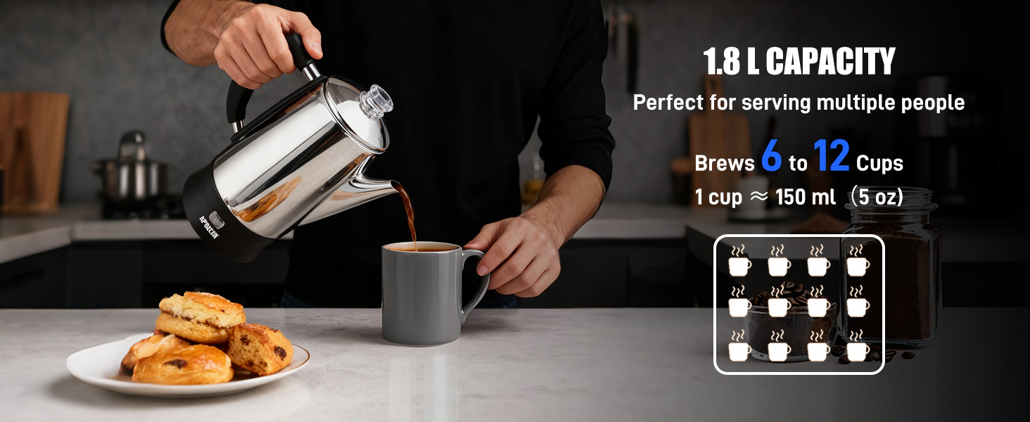 brews 6 to 12 cups