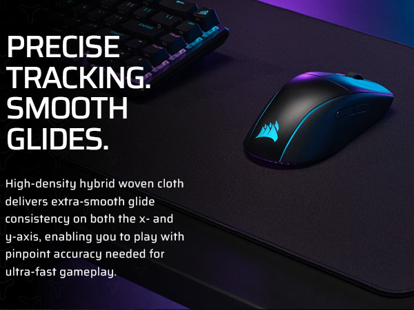 High-density hybrid woven cloth, HYBRID CLOTH GAMING MOUSE PAD, GAMING MOUSE PAD