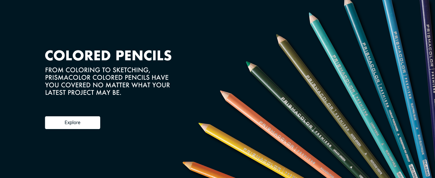 prismacolor colored pencils color sketch project kids adult vivid blend unique school home premier