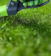 WORKPRO Grass Shears Handheld, Ultra-Sharp Grass Clippers with 360 Degree Swivel Blades, Manual G...