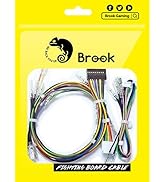 Brook Fighting Board Cable 20-Pin Harness with 4-Pin Button Harness for DIY Arcade Stick Builds, ...
