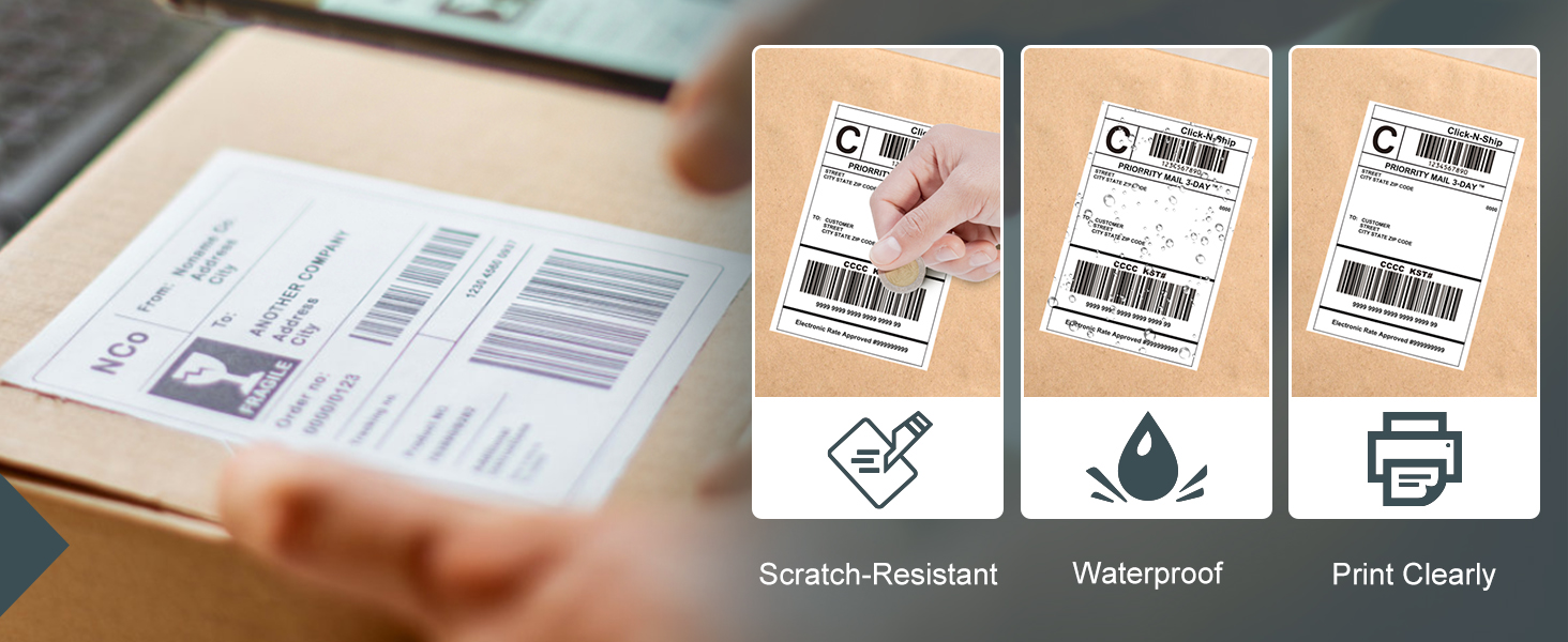 4 x 6 Direct Thermal Shipping Labels