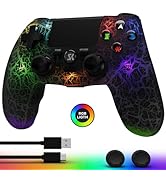 CHENGDAO Controller for PS4, Wireless Controllers for PlayStation 4/Pro/Slim, Remote Control with...