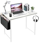 Lufeiya Small Computer Desk Study Table for Small Spaces Home Office 47 Inch Student Writing Desk...