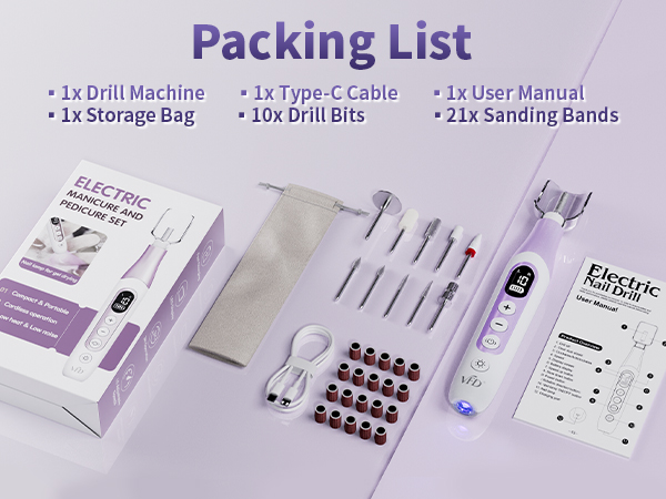 VFD nail drill