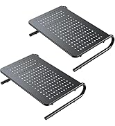 HUANUO Monitor Stand Riser for Desk, Laptop Stand, Laptop Shelf w/Vented Metal, Desktop Computer ...