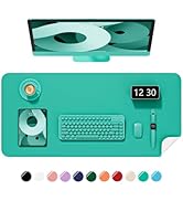 Niniubye Desk Pad, 30" x 14" PU Leather Non-Slip Desk Mat Large Mouse Pad for Desktop, Waterproof...