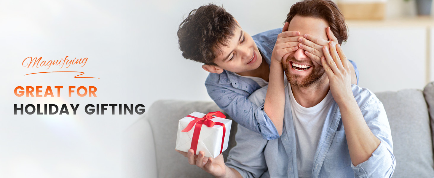 Glass Magnifier Station with LED Light and Alligator Clips