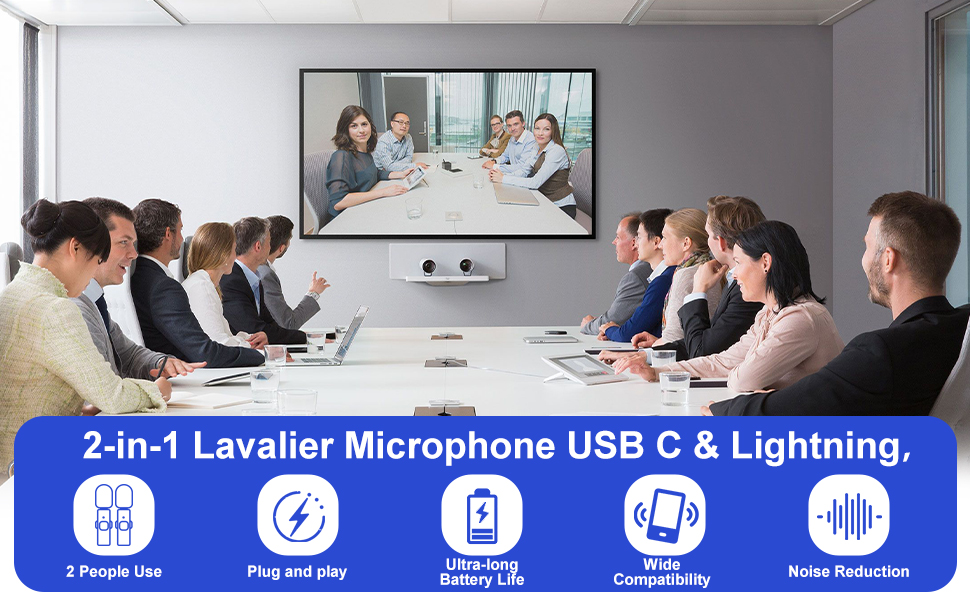 2 in1 Lavalier Microphone