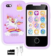 Kids Smart Phone for Girls Unicorn Gifts for Girls Age 6-8 with Dual Camera Music Game Stories To...