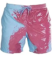 Wsedper Color Changing Shorts, Men's Sports Quick Dry Temperature Sensitive Color Changing Swim T...