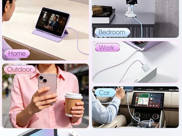 charging cable pink