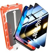 UniqueMe for iPhone 18 Pro 360° Privacy Screen Protector - 6.3 inch | 2 Pack, 4 Way Anti-Spy, Bub...