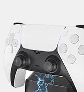 REEYEAR PS5 Controller Fast Wall Mount ChargerDock with LED Indicator,Easy Access Self-Adhesive S...