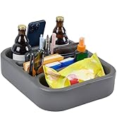 KEMIMOTO Boat Cup Holder -Marine Cup Holders, Boat Caddy Organizer,Snack Table Tray for Sofa or C...