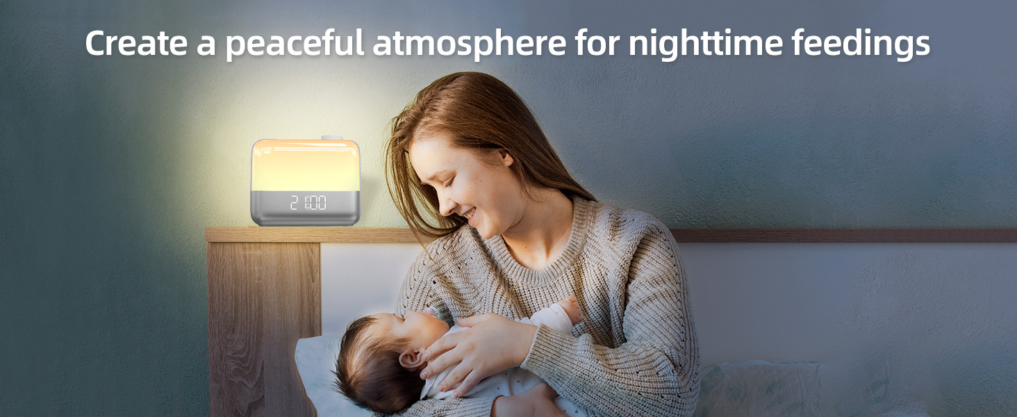 Create a peaceful atmosphere for nighttime feedings