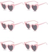 PLULON Heart Sunglasses Women Heart Love Shaped Vintage Retro Lovely Fashion Cute Sun Glasses for...