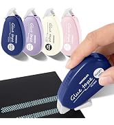 4 Pack Double Sided Tape Roller, Scrapbook Supplies, Glue Tape Roller for Crafts, Double-Sided Ad...