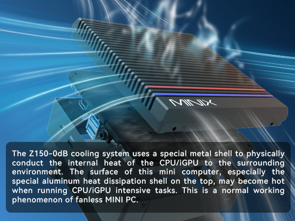 MINIX Z150-0dB Fanless Mini PC