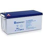 Renogy 12V 200AH Rechargeable Deep Cycle Hybrid Gel Battery for Solar Wind RV Marine Camping UPS ...