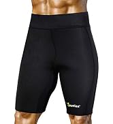 Junlan Sweat Shorts for Men Sauna Suit Mens Body Shaper Sweat Sauna Neoprene Shorts