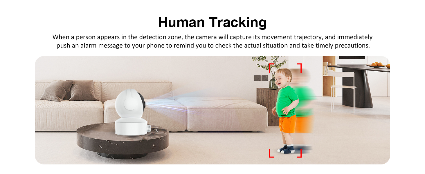 EVERSECU Smoke &amp; Gas Detection Home Security Camera with Sound Alarm 