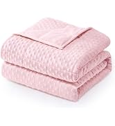 Wemore Minky Dot Weighted Blanket for Adults Queen Size 15 lbs, Soft Cozy Heavy Blanket for Stres...