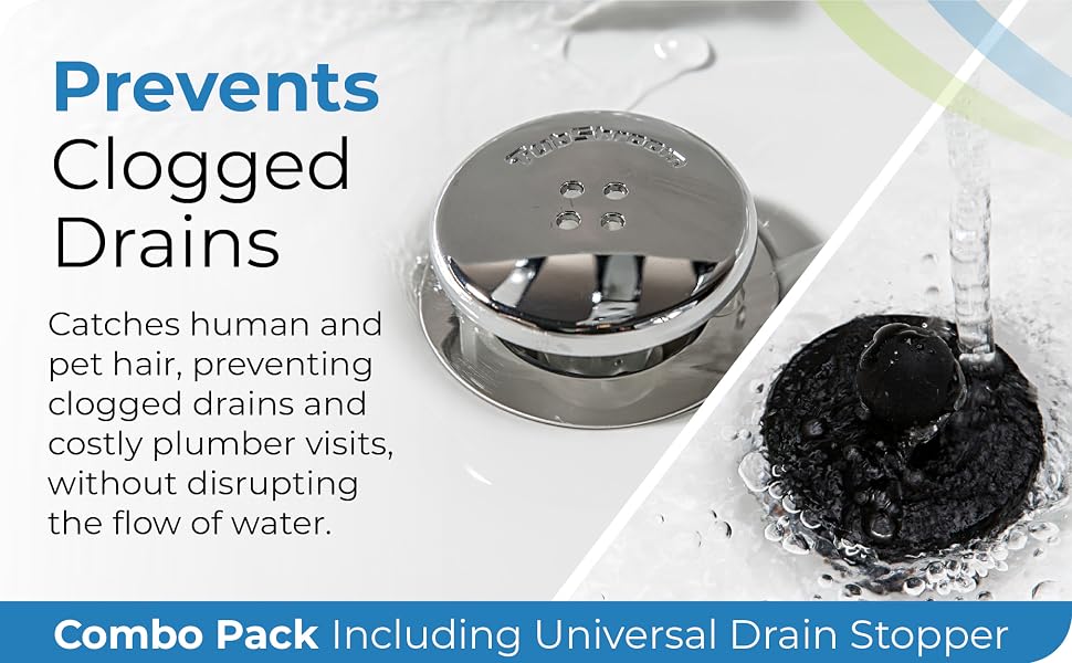 prevents clogged drains