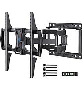 Pipishell Full Motion TV Wall Mount for Most 37-75 inch TVs up to 100 lbs, Wall Mount Bracket wit...