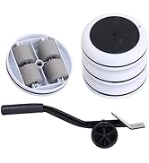 WEPUMP Heavy Duty Furniture Lifter 4 Appliance Roller 440 LBS Load Capacity Wheels + Adjustable L...