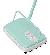 Eyliden Carpet Sweeper, Mini Size Lightweight Hand Push - No Noise, Non-Electric, Easy Manual Swe...