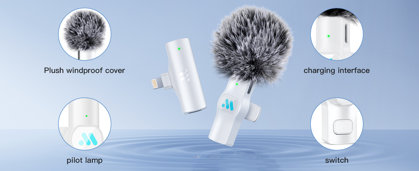 iphone microphone wireless lavalier microphone microphone wireless podcast microphone