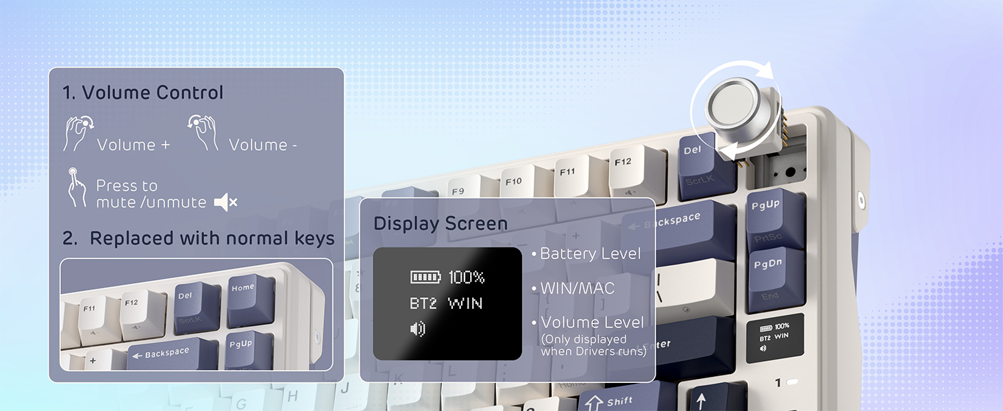 Knob &amp; Display Screen