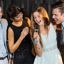 Wireless Karaoke Microphone System, Dual Handheld UHF Karaoke Microphone with Echo