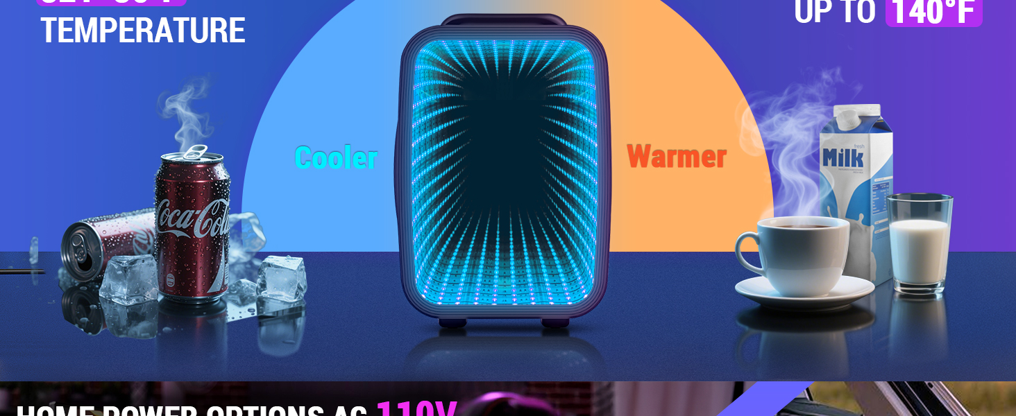 Mini Fridge Small Refrigerator Portable Thermoelectric Cooler and Warmer Fridg