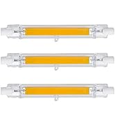 CTKcom 118mm/4.65In R7S LED Bulb (3 Pack) 110V 15W Warm White 3000K T3 J Type Halogen Bulb Replac...